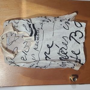 Gianfranco ferre black and white shirt blouses.